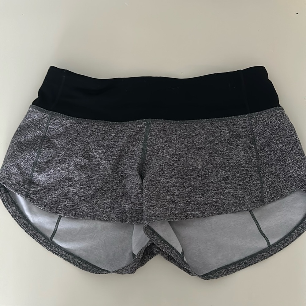 lululemon grey speed up 2.5 size 2